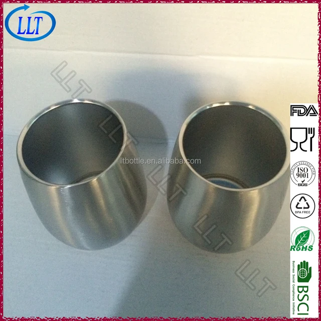 steel double wall vacuum egg shape stainless steel coffee mug