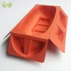 Protective packaging molded paper pulp tray