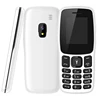 White Color Mobile Phone with Torch Simple Cell Phone