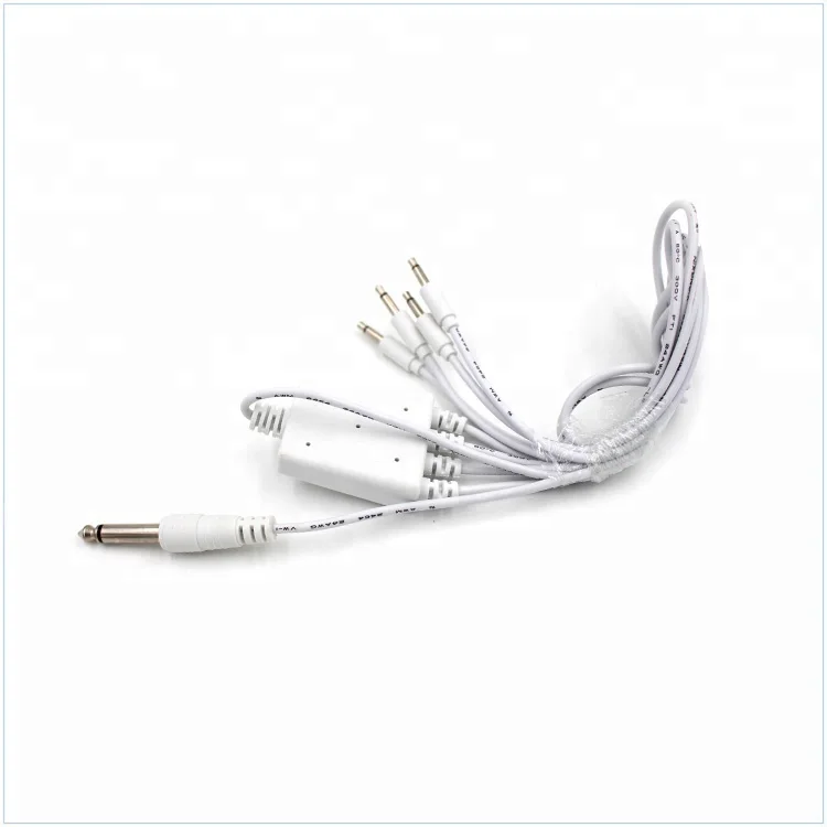 1 unit 6.3mm male to 4 units 3.5mm jack extended audio patch cable - ANKUX.COM