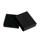 Full-telescoping style custom matte black luxury packaging gift box