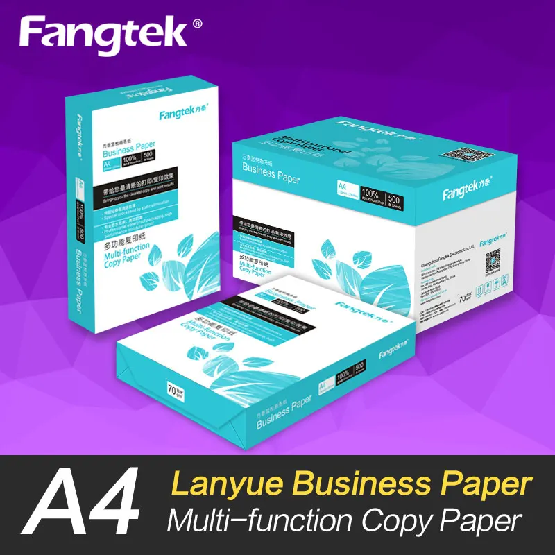 Top quality 100% wood pulp multi-functional A4 size copy paper 80gsm/70gsm