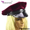 14 years factory direct wine red soldier cap Velvet octagonal hat Halloween products custom