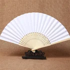 Paper Fan Fans Fan Bulk Wholesale Promotional Custom Logo Hand Held Paper Fan Plain Paper Hand Fans