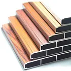 wood grain color aluminium profile for door and window