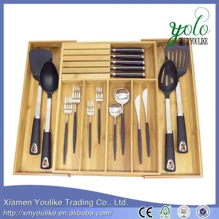 Bamboo Kitchen Organizer with Knife Block 1.jpg