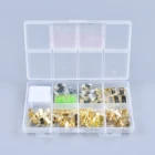 Shanfeng 182 Pieces Metal Wall Hook Picture Hanging Kit with Measuring Tape and Bubble Level