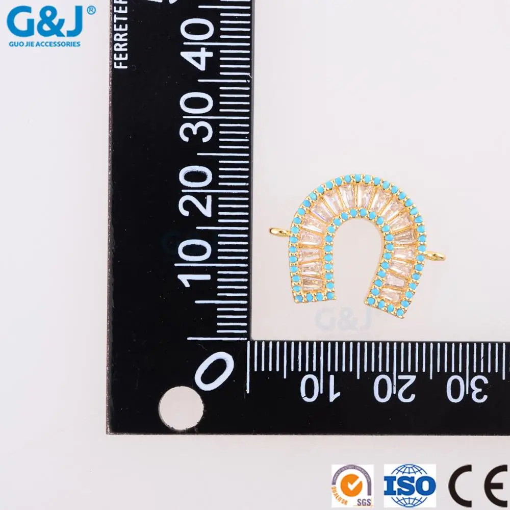 GuoJie brand wholesale high quality 2017new design girls U shape alphabets pendant