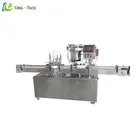 servo piston filler 30ml, four nozzle filling capping machine, 10ml bottle filling machine