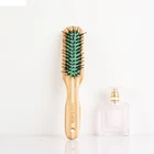 Bamboo Boar Bristle Hair Brush for Women & Mens customized laser printing logo