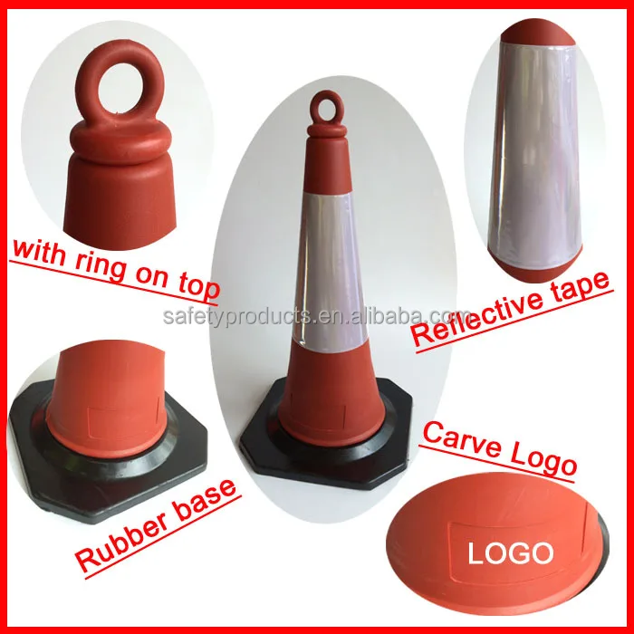 New Mold 750mm Pe Plastic Safety Rubber Base Traffic Cones With Lifting