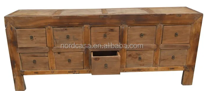 living room pine wood storage cabinet