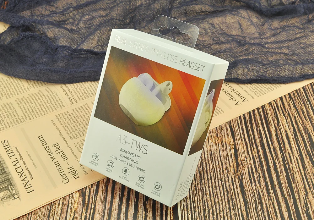 Latest TWS BT Earphone Wireless Earbuds Sport Handsfree Earphone TWS-A3 - ANKUX.COM