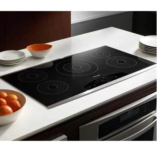 The Tempered Black White Ceramic Gas Oven Door Glass For Microwave