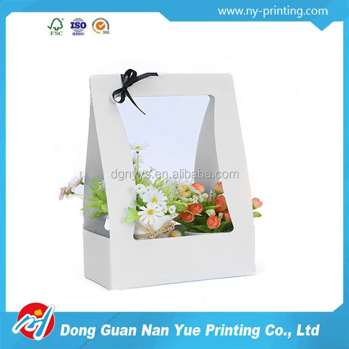 hot sell custom foldable flower basket /flower packaging gift