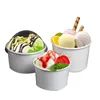 Hot sell 1000pcs White Disposable Ice Cream Paper Cup Ice Cream Paper Bowl Party Supplier