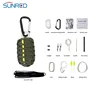 Paracord Emergency Kit Survival Gear W/ Keychain Carabiner & Fishing Products