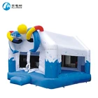 amusement park equipment fun dolphin bounce kids inflatable jumping castle