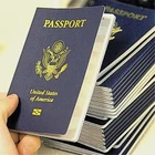 Custom custom leather cover fake passport booklets printing