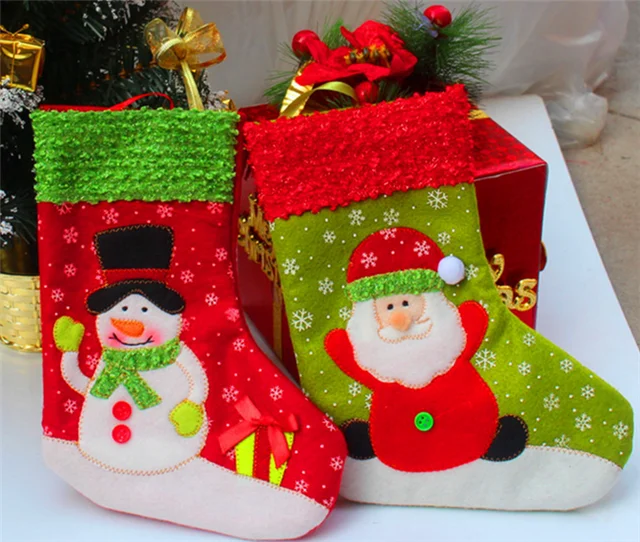 christams ornaments santa snow treasure christmas gift bags