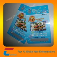4 color plastic gift card printing, lottery scratch card