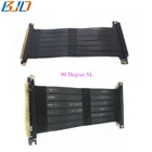 PCI-E GEN 3.0 PCIe 3.0 16x to x16 Riser Extension Cable run 1080Ti 2080Ti GPU 90 Degree SL