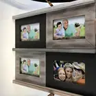 4 PCS 5*7 inch Custom shape rustic antique vintage wooden picture photo frame