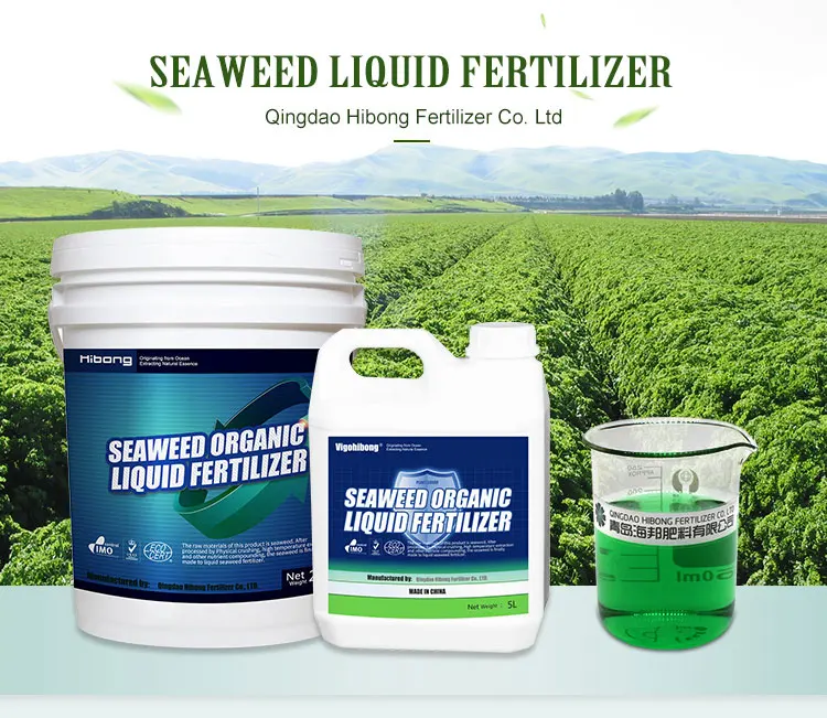 Natural Organic Liquid Seaweed Algae Fertilizer
