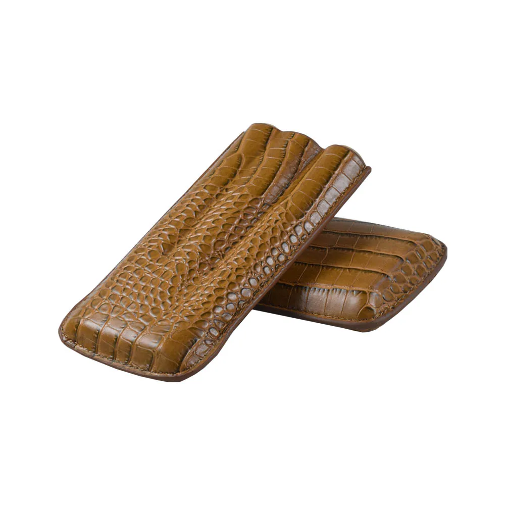 ustom PU Leather Travel Gift Tube Accessories Holder Cigar Case