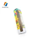 Customize printing corrugated paper packaging kids toy box with plastic window for packing storage