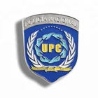 Round shield shape army badge for officer / painted lapel pin manufacturers china