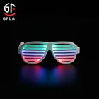 2020 New Product Custom Party Flashing LED EL Glasses, Glow In The Dark Light Up Glasses