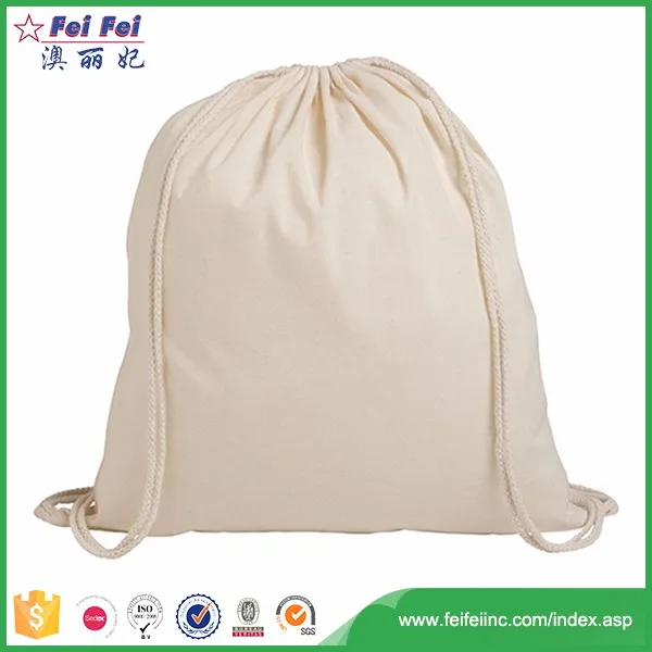 cotton canvas sack drawstring bag material canvas or non woven