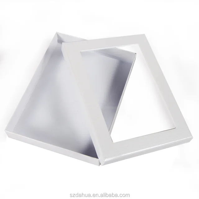 high quality cardboard gift box with clear pvc window