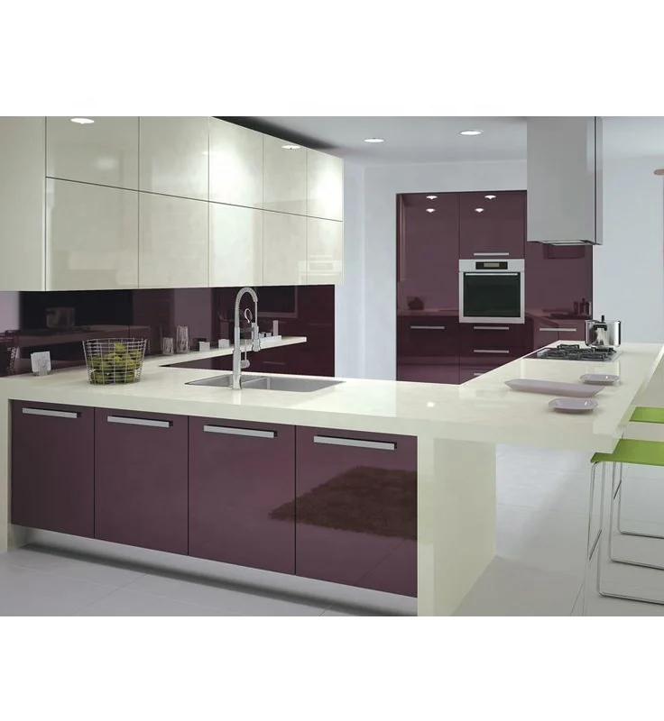 Remodel Two Tone High Gloss Acrylic Kitchen Cabinets Buy Remodel