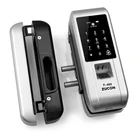 Advanced smart electronic keyless digital fingerprint time attendance recorders lock for glass door