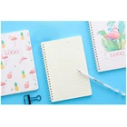Flamingo Double Coil Diary Cover Spiral Notebook Cheap office School Notepad A5 Size Hardcover Memo Notebook.