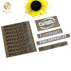 Custom Electroforming Golden Silver Nickel Sticker Label For Your Own Logo