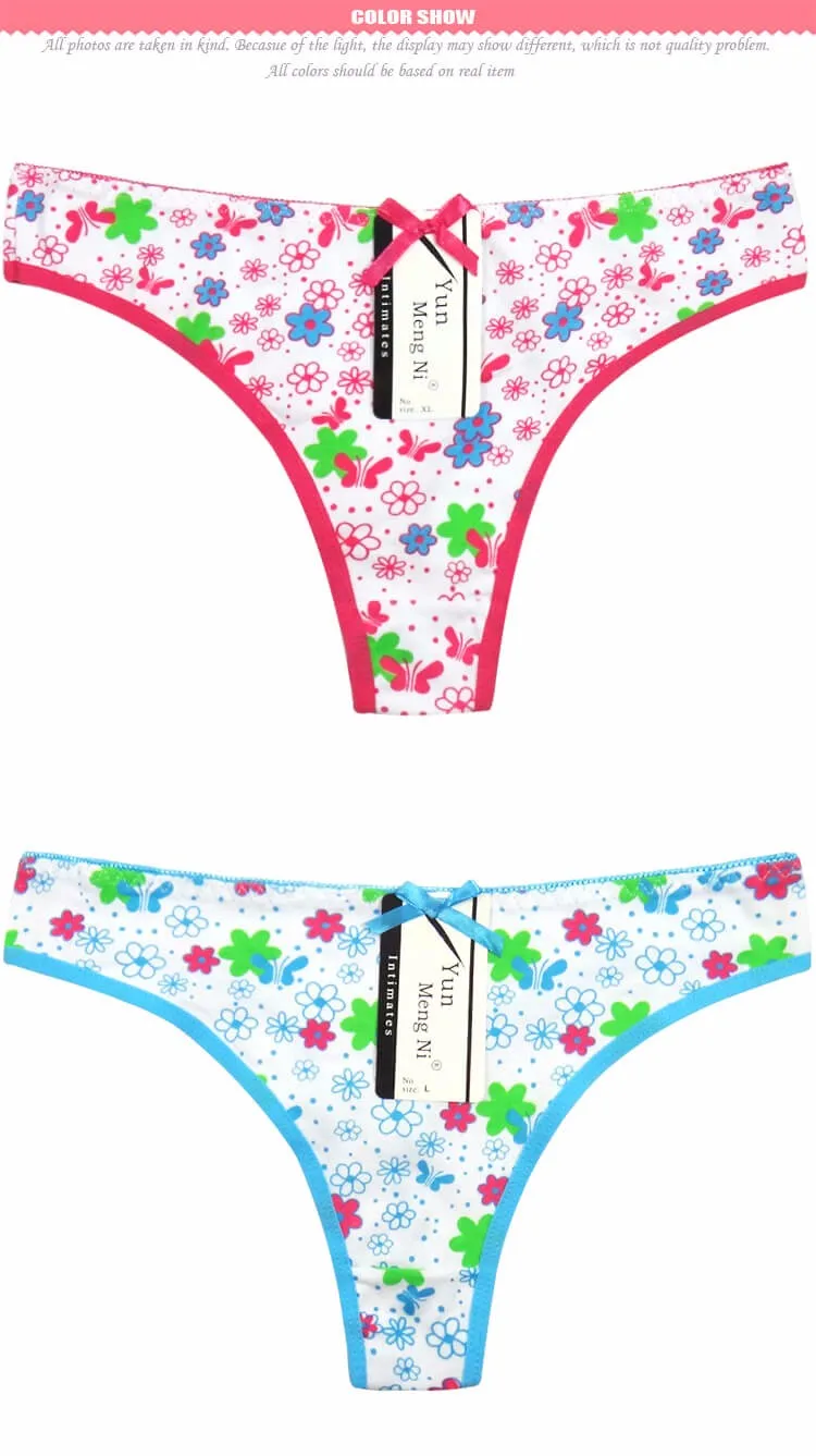 Yun Meng Ni Underwear New Style Beautiful Flower Printing Cotton Yong