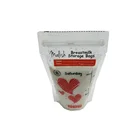 Newest Custom design logo eco-friendly food safety stand up pouch breastmilk storage bag with double zipper