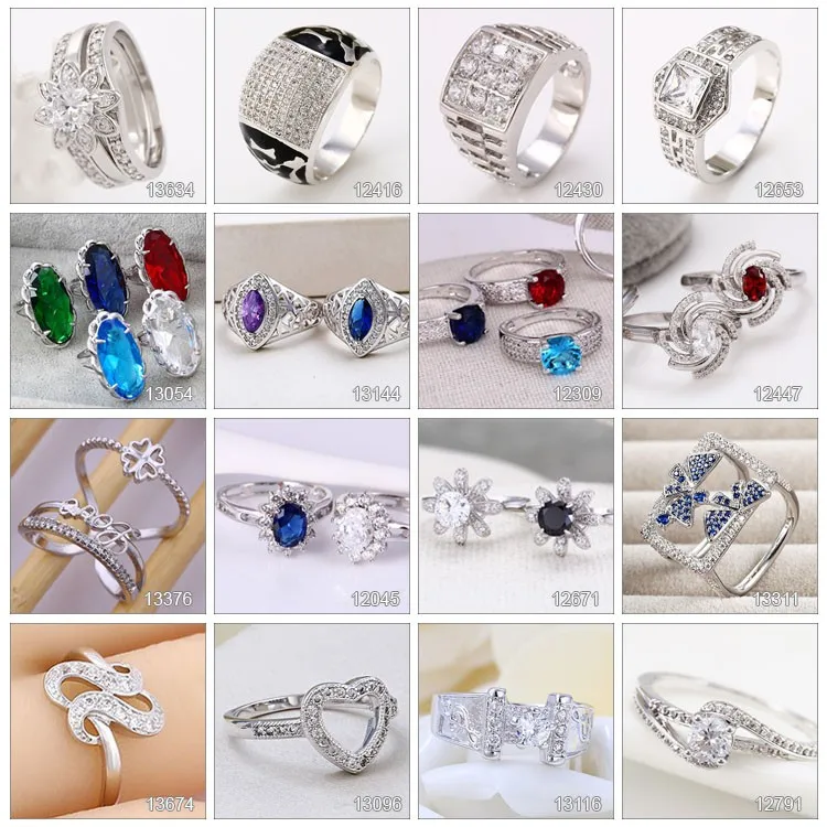 13509 Xuping 2019 fashion jewelry China wholesale rhodium color couple fashion weeding ring