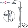 G136 Multi functional faucet stainless steel round head shower brass shower faucet set
