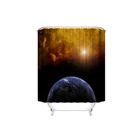 wholesale 100% Polyester digital printing waterproof shower curtain