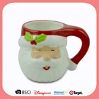 New Hard Dolomite Custom Ceramic 3D Christmas Mug