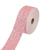 Celebrate It DIY Birthday Bow Material Pink Faux Leather Glitter Ribbon For Hair Bows