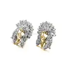 bulk fashion accessories earrings micro pave setting men jewelry hip hop stud earrings
