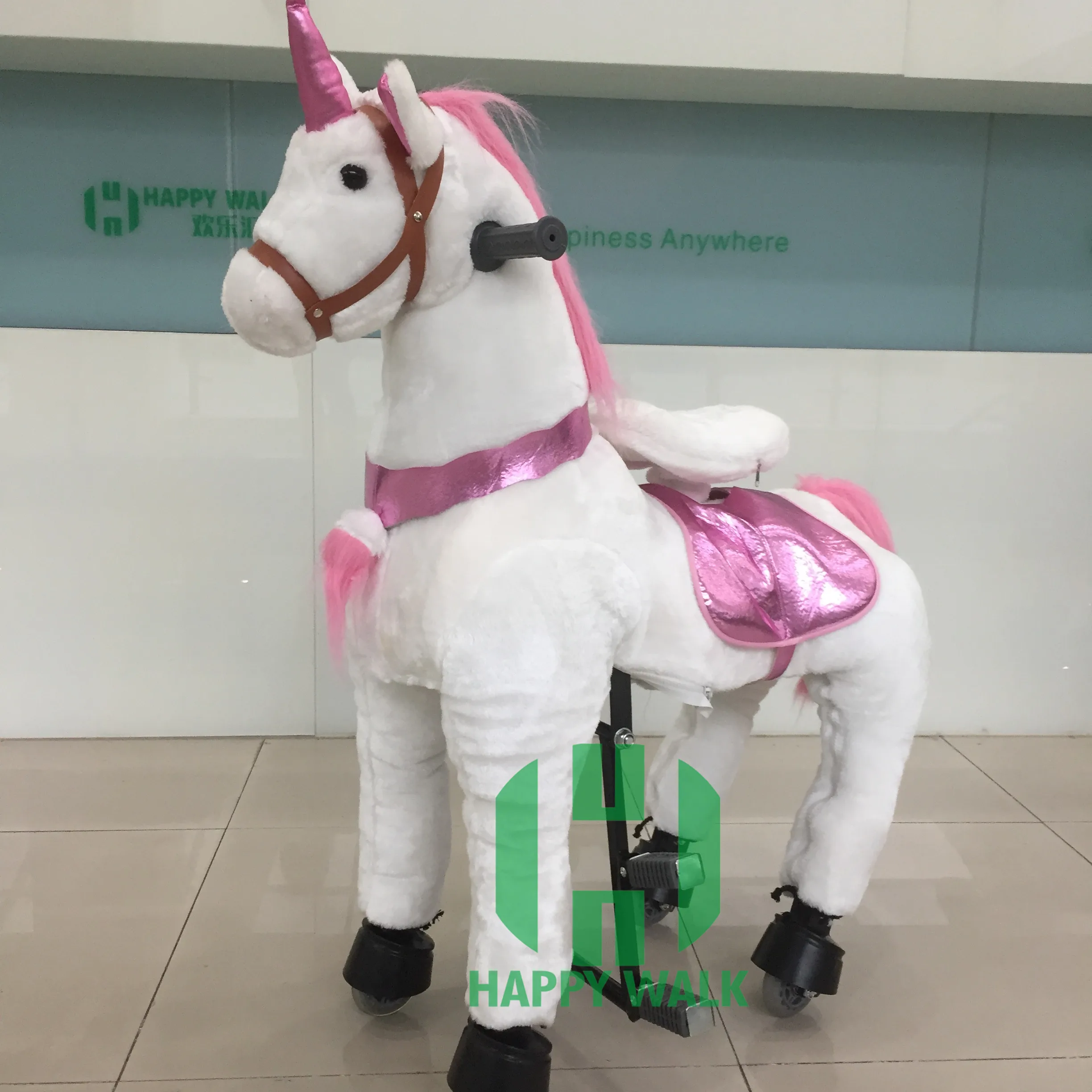 plush horse ride on