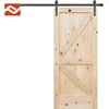 Popular design double solid wooden front panel wood door
