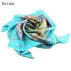Lady's 100% silk print scarf sun neighborhood from china factory