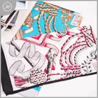 Lovely Design Wholesale Custom Printed Cartoon Fox Scarf